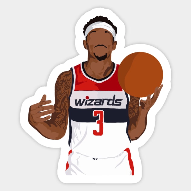 Bradley Beal- Washington Wizards Sticker by ActualFactual